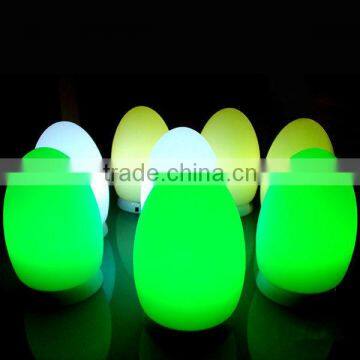 Wireless DMX Control Coloful Decoration Light LED Egg Shaped Lamp Outdoor Table