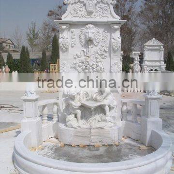 Outdoor Stone Garden Figure Water Sandstone Fountain photo-3