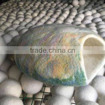 Gray Felted Wool Cat Cocoons photo-5