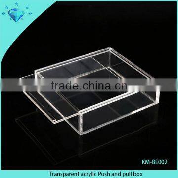 Transparent acrylic Push and pull box for usa market