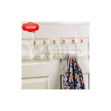 2016 Metal Powder Coat Overdoor Hook Storage Rack With Hat Rack Hooks photo-6