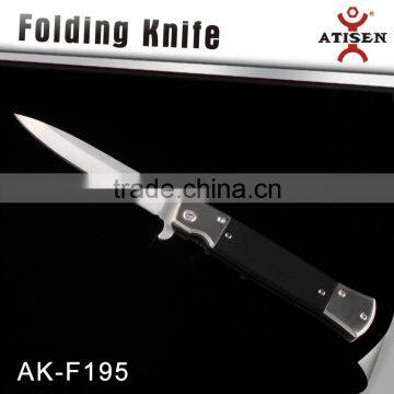 4" Pocket Knife 3Cr13 Blade G10 Handle Camping Knife Tools