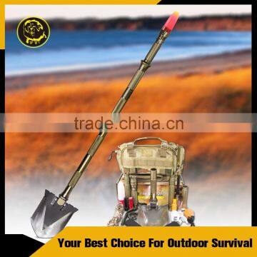Hi-carbon Steel Stainless Outdoor Camping&Hiking Folding Survival Shovel With Firestarter&Bottleopener&Whistle photo-6