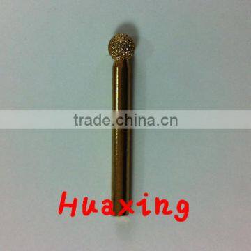 Ball shape vacuum brazed diamond burrs for carving granite