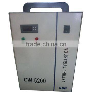 CW-5200DG industrial water chiller industrial refrigeration chiller for one piece CO2 laser tube 150W 180W