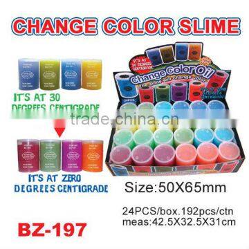 Magic color changing oil slime toy