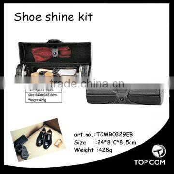Black Shoe Polish PU Leather Travel Shoe Care Kit photo-5