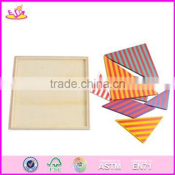 2017 New Design Kids Creative Mind Puzzles Wooden Tangram Shapes W11D006 photo-5