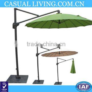 Patio 9 Ft Outdoor Market Aluminum Beach Umbrella with Auto Tilt and Crank, 8 Ribs for umbrella, 100% Polyester