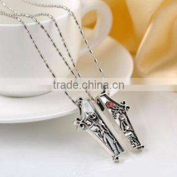 Cheap 2016 New The Nightmare Before Christmas Jack Lisa Couple Pendant Necklace Jewelry Gift photo-4