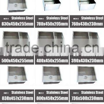 20" Stainless Steel Undermount Single Bowl Modern Kitchen Sink Grid Handmade photo-2