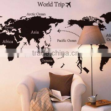 Fashion Decorative DIY Wall Sticker World Map Sitting Room Wall Stickers TV Setting Post photo-2