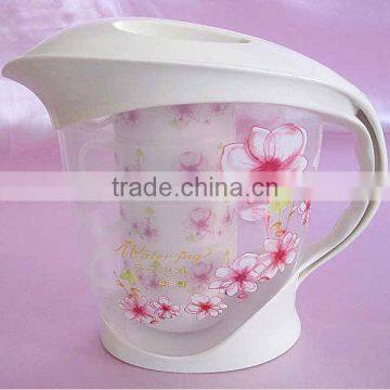 1500ML Plastic Water Jug PP Pitcher With Cups Set photo-2