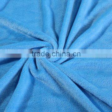 Portable Travel Sky Blue Super Soft Solid Flannel Blanket photo-6