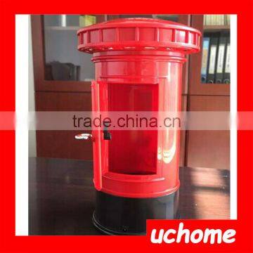 UCHOME Postbox Mailbox Saving Bank,Telephone Box Coin Bank,Telephone Box Piggy Bank