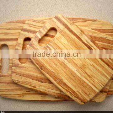 Bamboo Cutting Board Tiger Stripes 3 Piece Set Cutting Board Vegetable Chopper Salad Chopping Board photo-2