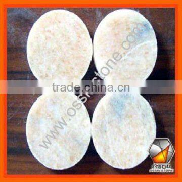 Round Light Red Marble Mosaic MM014