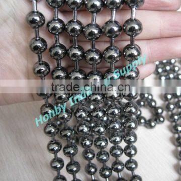 Customizable Gun Metal Color 10mm Metal Ball Chain