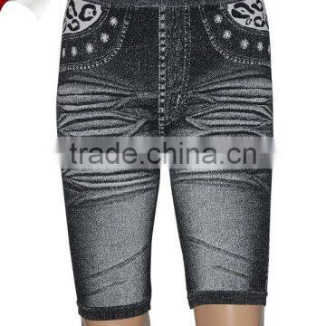 Cool fake half jeans legging best buy from China factory