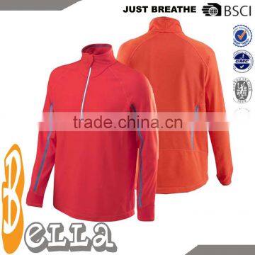 Latest Mens 100%polyester Half-zip Jackt