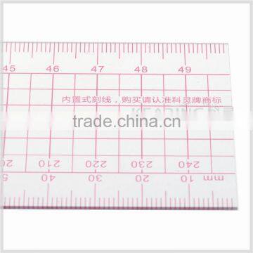 Kearing Brand Transplant Flexible 5*50cm Plastic Sandwich Line Garment Ruler for Sewing Design#8004 photo-3