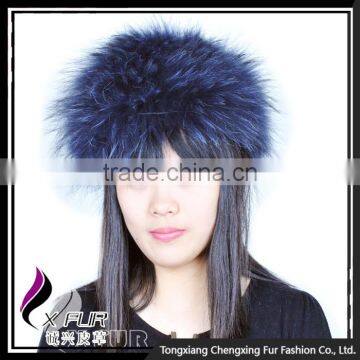 CX-E-30 Fancy Design Elastic Raccoon Fur Wholesale Plastic Headbands photo-4