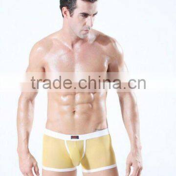 Wholesale men's sexy picture sheer mens underwear boxers nylon boxer shorts for men colorful panties