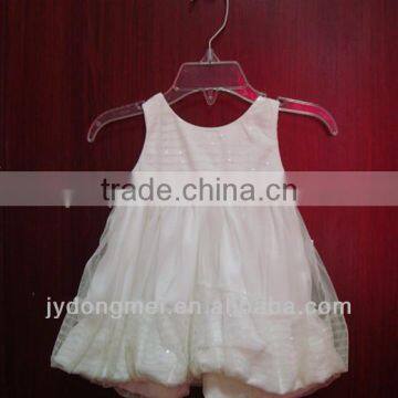 baby girl white dress shining dress