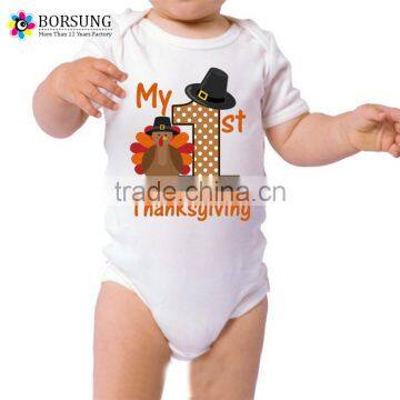 My 1st Thanksgiving Shirt, Newborn Baby's First Thanksgiving Outfit,Baby Turkey Halloween Costume