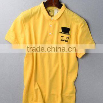 Fashion polo t shirts for mens dri fit golf yellow shirt