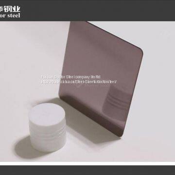 1mm Thickness Super Bronze Color Mirror Stainless Steel Plate photo-3