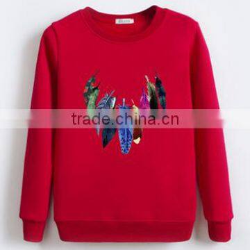 China Oem Cheaper Customized TC65/35fleece 300grm Printed Crewneck Sweatshirt With Good Quality photo-2