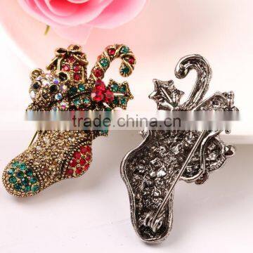 Zm53217a Gorgeous Christmas Socks Brooches Fashion Crystal Socks Brooches as a Christmas Gift's Brooches photo-5