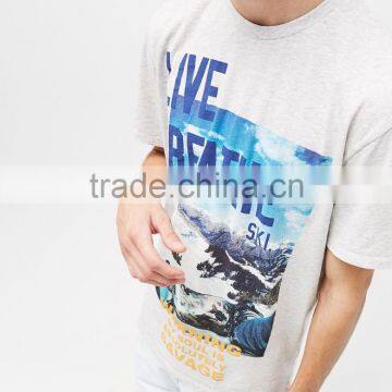 2017 White Round Neck Sublimation t Shirt,summer t Shirt With Printing photo-3