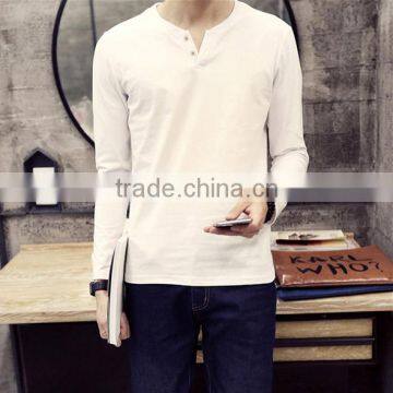 2016 Wholesale High Quality Short Sleeve V-neck T-shirt for Men photo-5