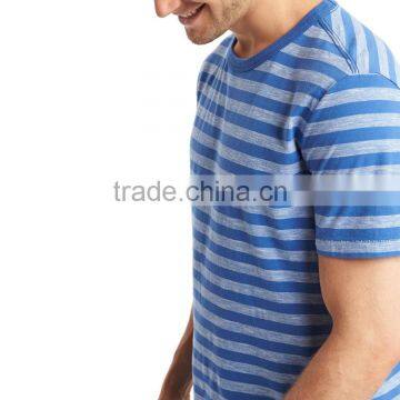 2016 Wholesale Dri Fit Extended Knited Men's Striped Tee t Shirt photo-5