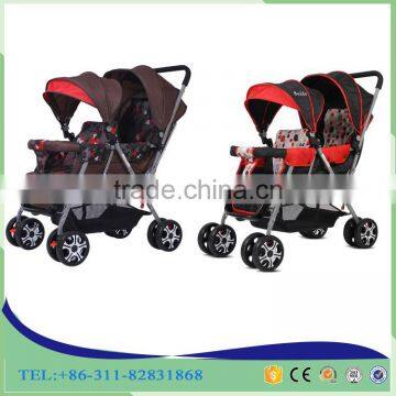 Hot Sale Twins Baby Stroller And Stainless Steel Twins Baby Buggy photo-4