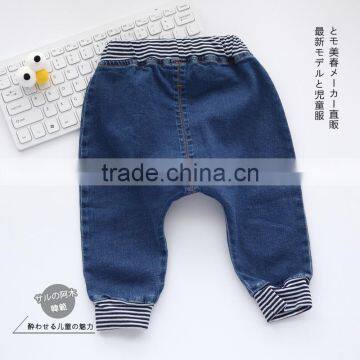 S33290W Girls Jeans Pants Autumn 2017 Children's Clothing Jeans Blue Trousers photo-2