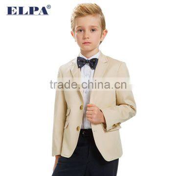 ELPA 2016 New Fashion Notch Lapel Single Breasted Double Back Vent Cotton Boys Blazer photo-4