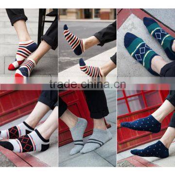 New Style Different Pattern Cotton Korean Style Men Wear Sport Ankle Invisible Sock Compression Sock photo-6