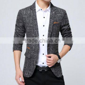Custom Good Quality Hot Sale Single 1 Button Pockets With FLap Man Blazer Wholesale photo-3