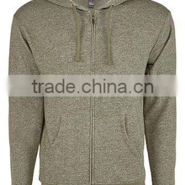 Next Level Apparel Unisex Denim Fleece Full-Zip Hoody - Made From 52% Cotton and 48% Polyester Heathered Fleece photo-5