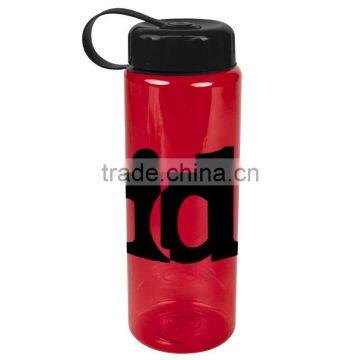 USA Made 32 oz Transparent Sports Bottle With Tethered Lid - BPA/BPS-free, FDA Compliant and Comes With Your Logo photo-3