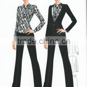 Fashion Ladies elegant business suit , lady office uniform, business suit for women