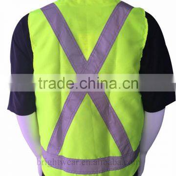 hi Vis Yellow Canada Market Snaps Closure Reflecting Vest