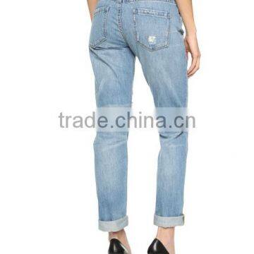 Fashion Design Jeans Pants Types Denim Fabric for Ladies Jeans Pants photo-3