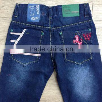 Boys Dark Wash Slim Fit Denim Pant #9M0456 photo-4