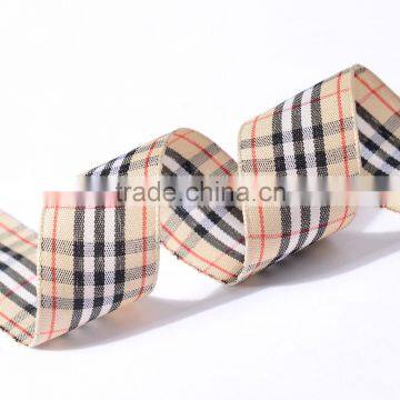Polyester Tartan Plaid Woven Ribbon photo-2