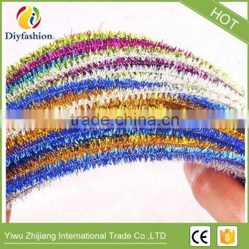 DIY 6MM Glitter Chenille Stems Pipe Cleaners DIY Hand Craft Materials For Creative Kids Toys