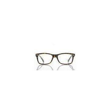 Cellulose Propionate Retro Eyeglass Frames For Mens In Fashion , Black Rectangular Shaped